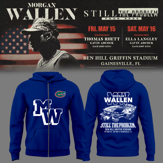 Limited Edition “Still The Problem Tour” At Ben Hill Griffin Stadium, Florida Gators Zip Hoodie