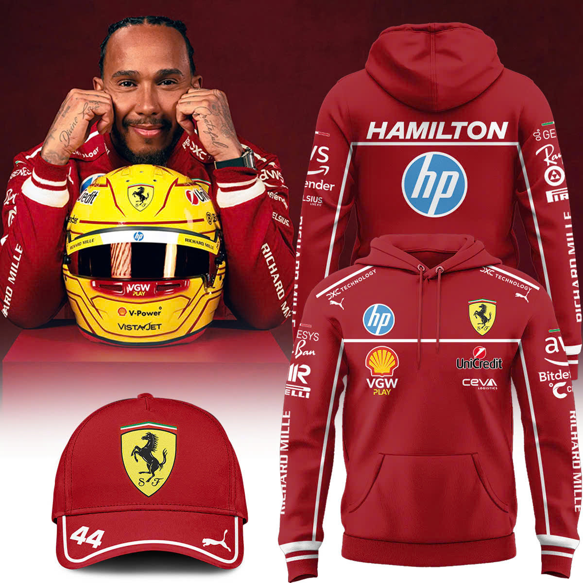 _Lewis Hamilton Ferrari Limited Edition Hoodie.
