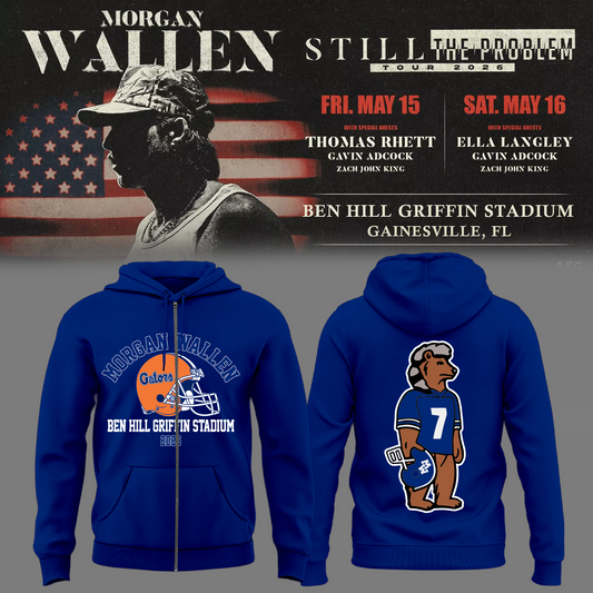 Limited Edition “Still The Problem Tour” At Ben Hill Griffin Stadium, Florida Gators Zip Hoodie
