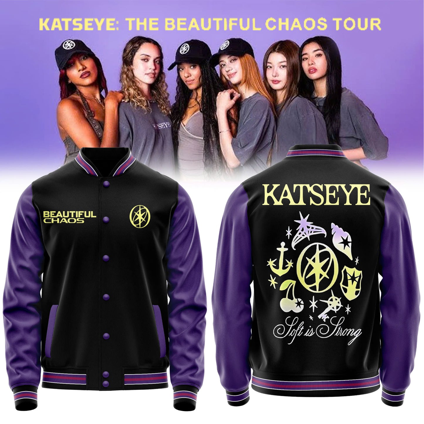 KATSEYE: THE BEAUTIFUL CHAOS TOUR Exclusive Bomber 2025