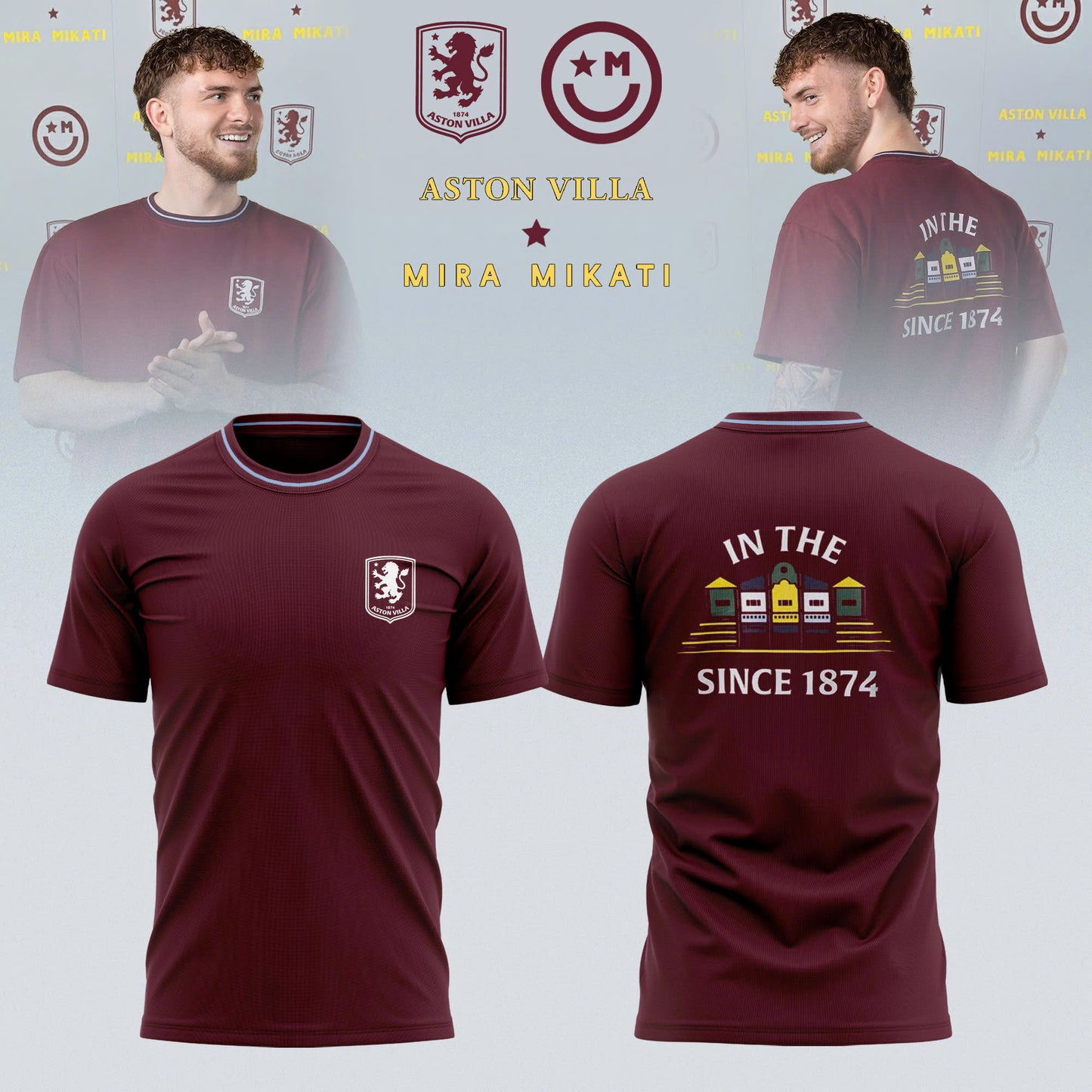 Aston Villa x Mira Mikati Limited Edition T-shirt