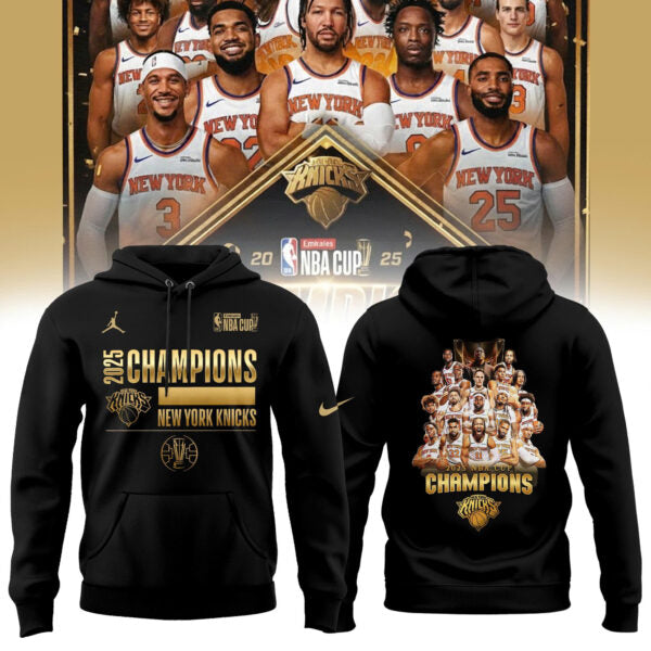 New York Knicks 2025 Cup Champions Hoodie Limited Edition