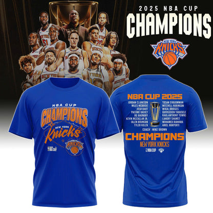 New York Knicks 2025 Cup Champions T-Shirt Limited Edition 2