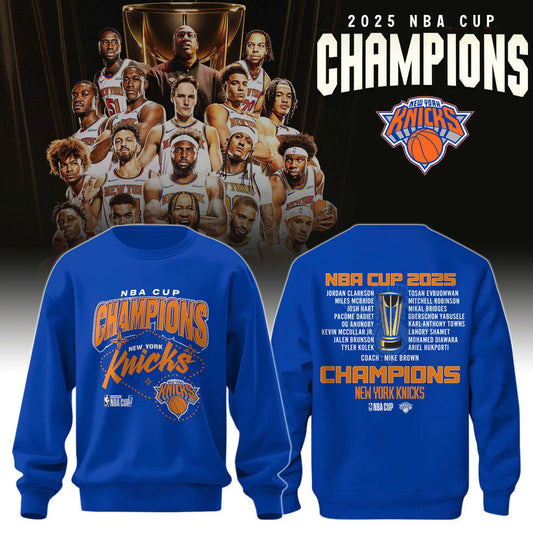 New York Knicks 2025 Cup Champions Sweatshirt Limited Edition 2