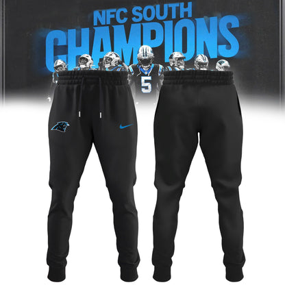_ Carolina Panthers 2025 NFC South Division Champions Locker Room Hoodie