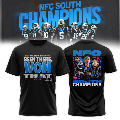 _ Carolina Panthers 2025 NFC South Division Champions T-Shirt