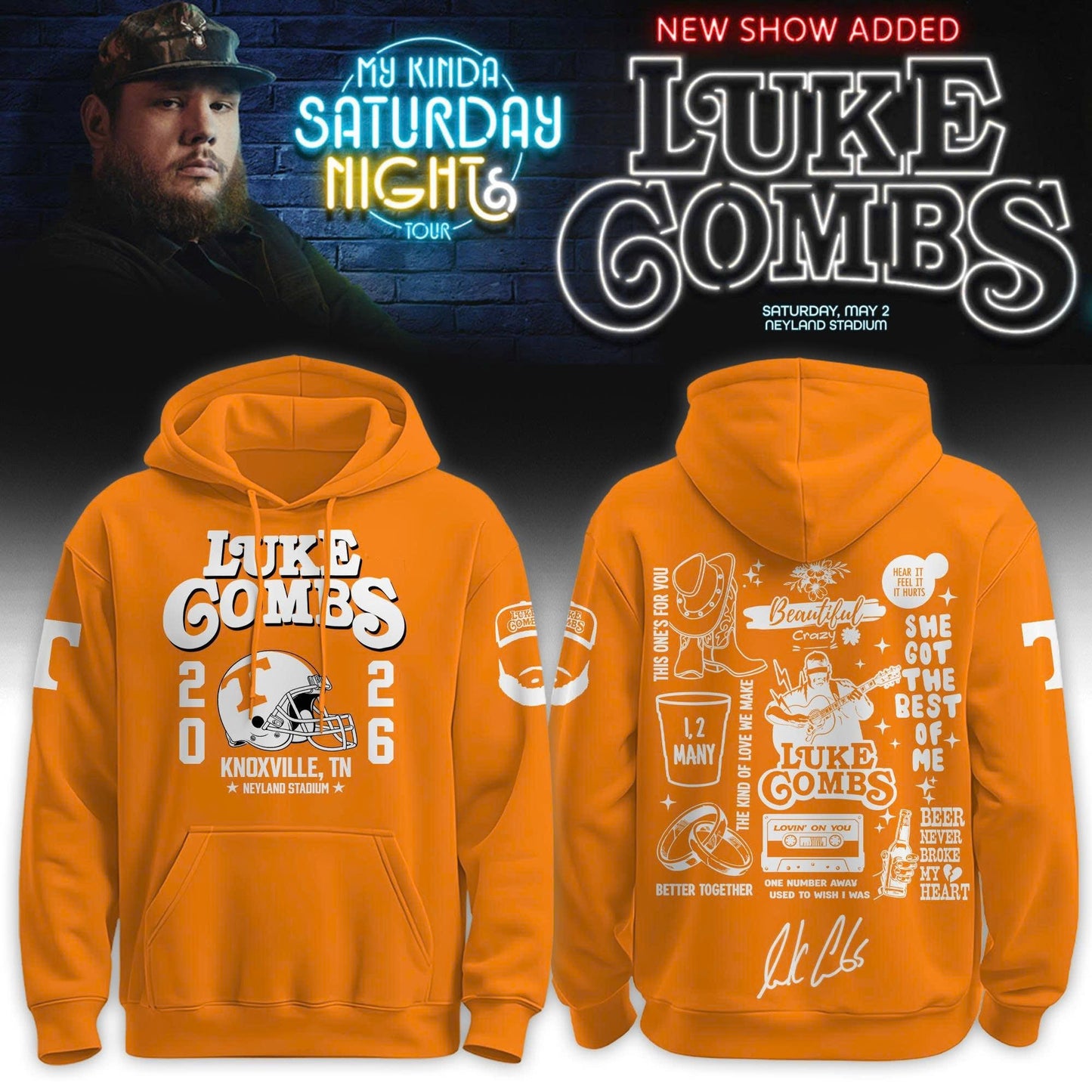 VOLS x LC My Kinda Saturday Night Tour 2026 Limited Edition Hoodie