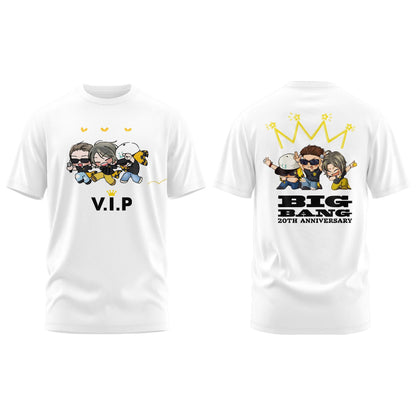 BigBang World Tour ’26 Cartoon Version Limited Edition White Tshirt