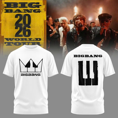 BigBang 20th Anniversary World Tour ’26 Limited Edition White Tshirt
