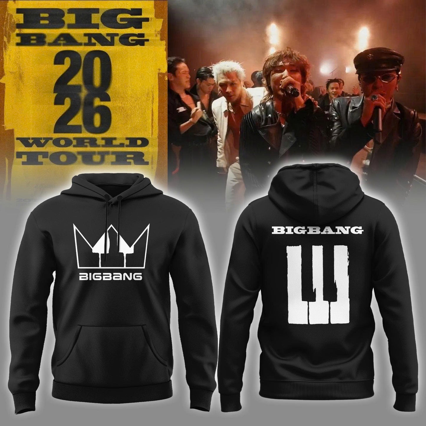 BigBang 20th Anniversary World Tour ’26 Limited Edition White Hoodie