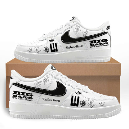 BigBang 20th Anniversary World Tour ’26 Custom Name H34 White Shoes