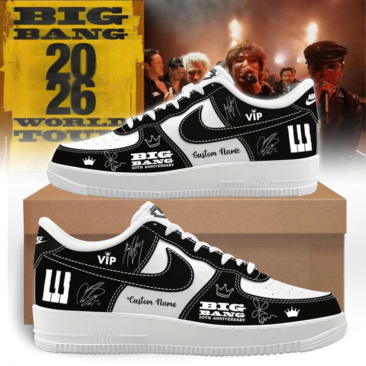 BigBang 20th Anniversary World Tour ’26 Custom Name H34 Black Shoes v2