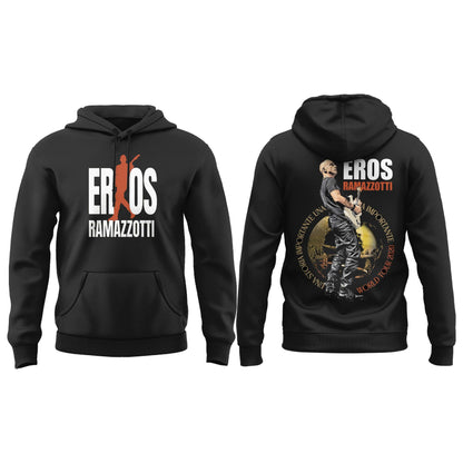 Eros Ramazzotti UNA STORIA IMPORTANTE WORLD TOUR 2026 Limited Edition Black Hoodie v4