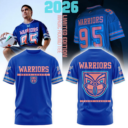 New Zealand Warriors Adults Limited Edition Magic Round Limited Edition Tshirt v2