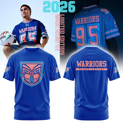 New Zealand Warriors Adults Limited Edition Magic Round Limited Edition Tshirt