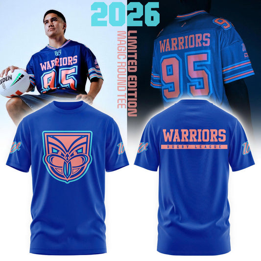 New Zealand Warriors Adults Limited Edition Magic Round Limited Edition Tshirt
