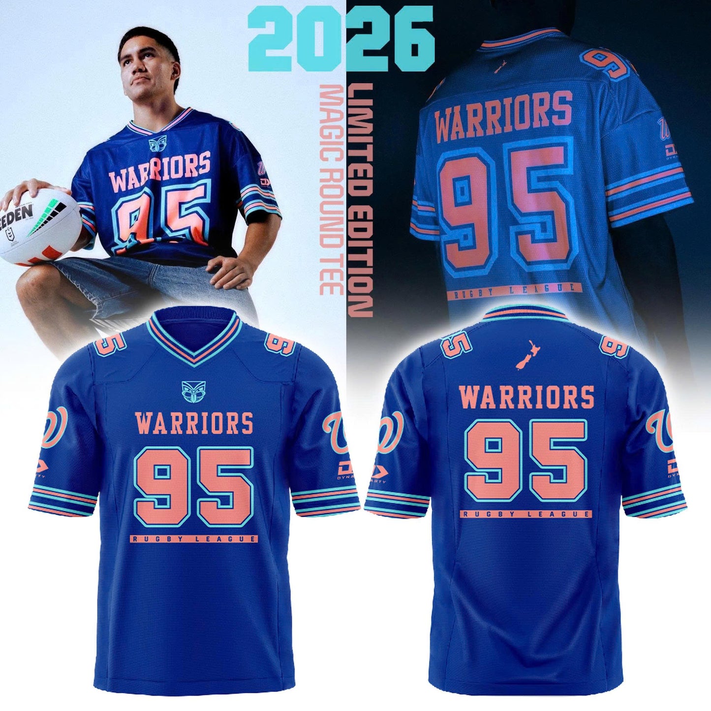 New Zealand Warriors Adults Limited Edition Magic Round Combo Jersey