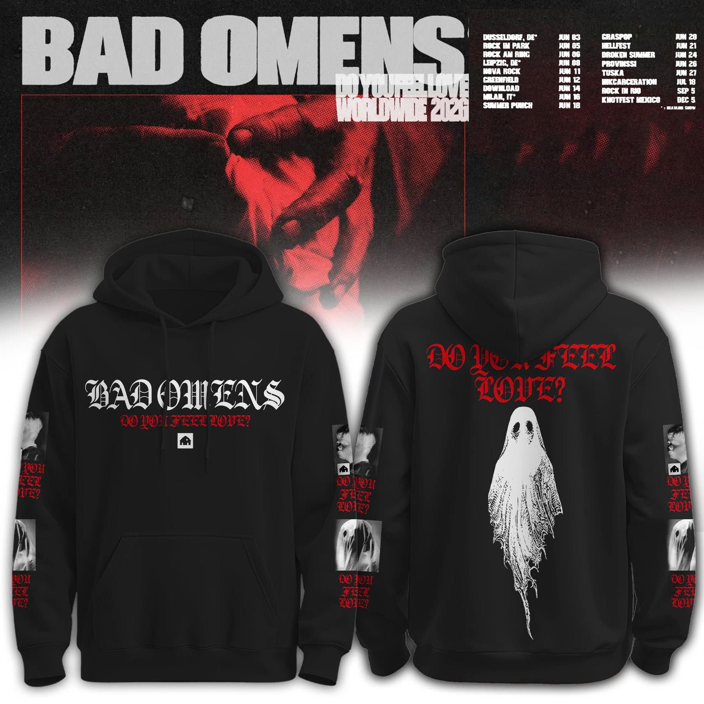BO “Do U Feel Love “Tour 2026 Limited Edition Hoodie