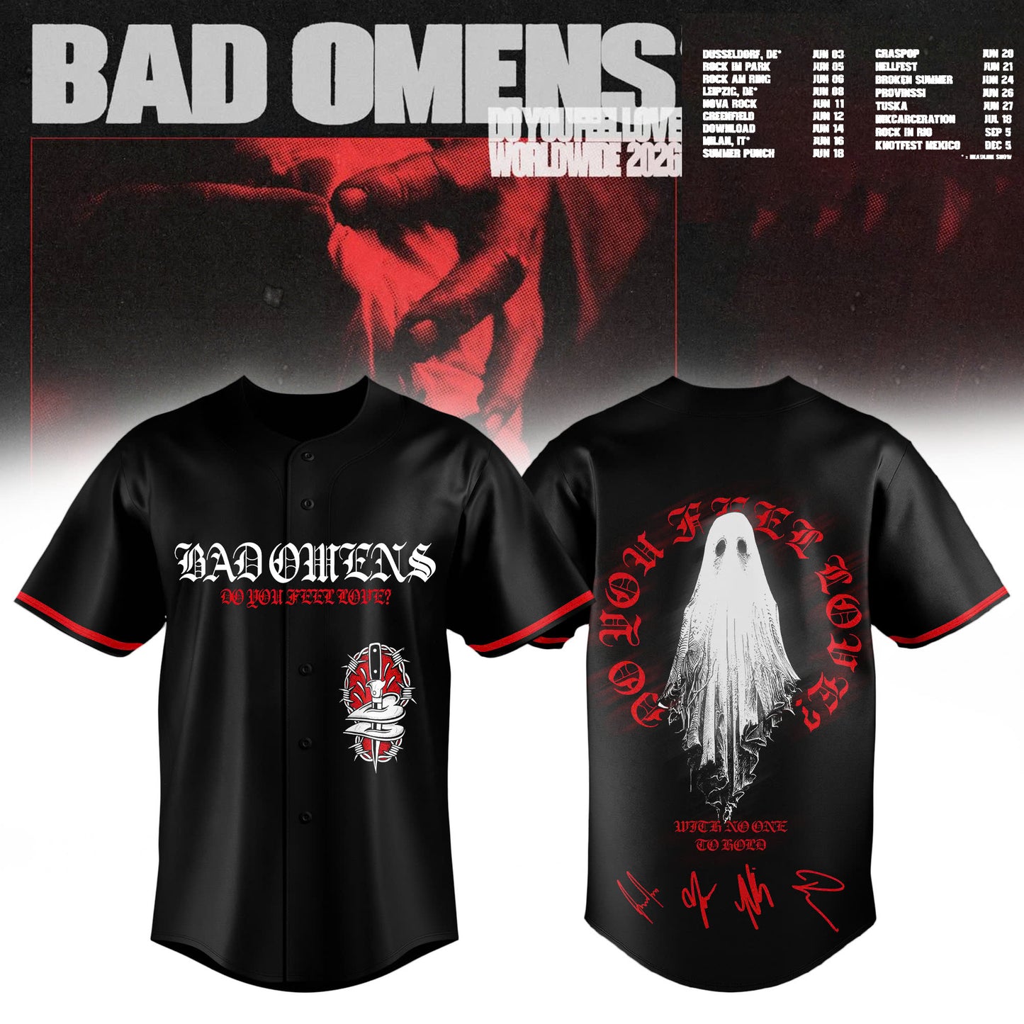 BO ” Do You Feel Love ” Worldwide 2026 Tour Limited Edition Jersey