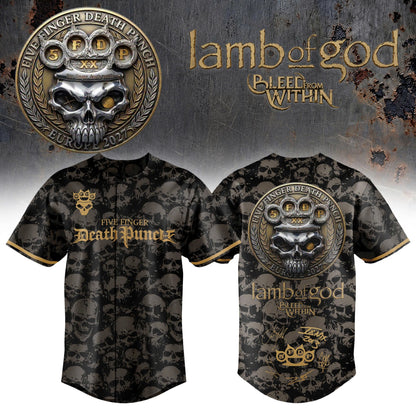 Five Finger Death Punch 20TH ANNIVERSARY WORLD TOUR 2026 Limited Edition Jersey