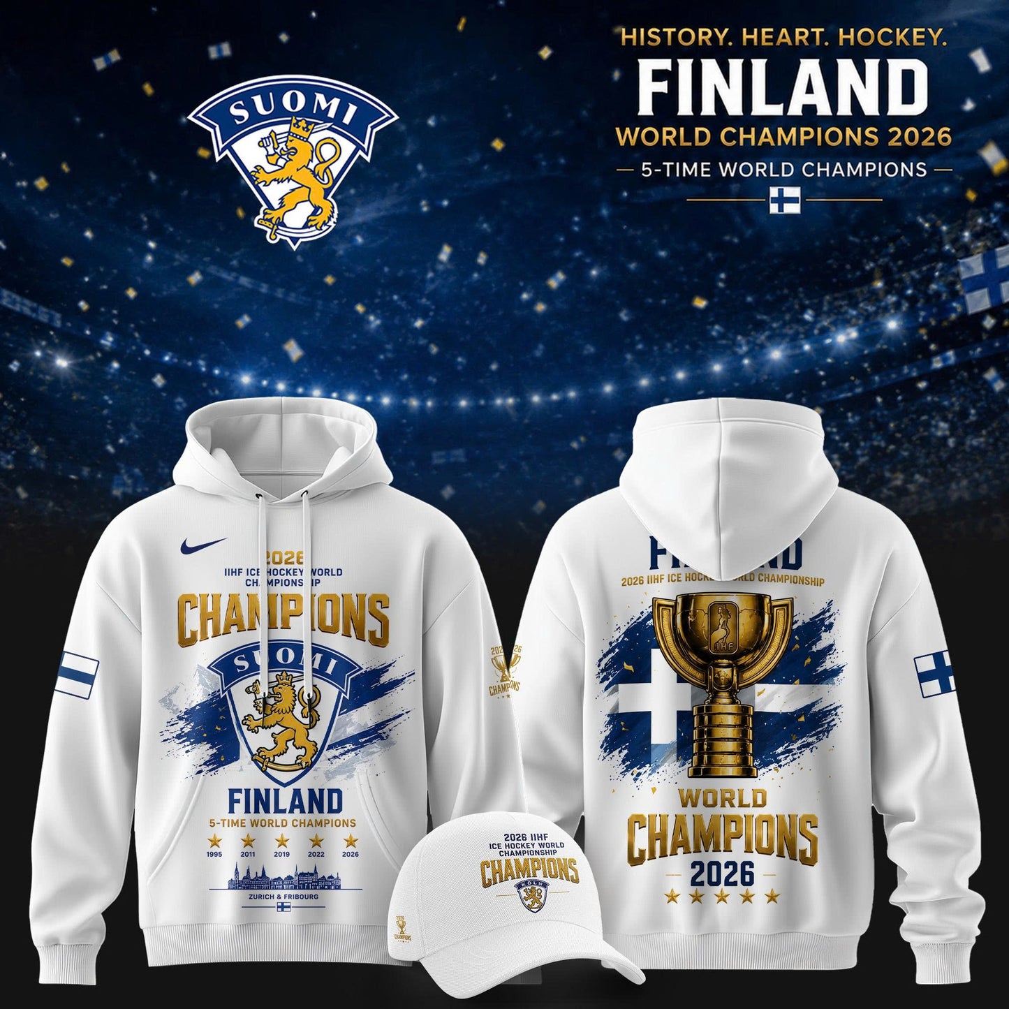 .Finland Hockey World Champions 2026 🇫🇮🏆