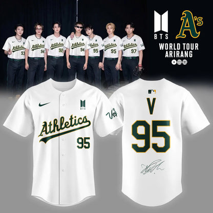 Limited Edition Oakland Athletics x BTS 2026 Jersey
