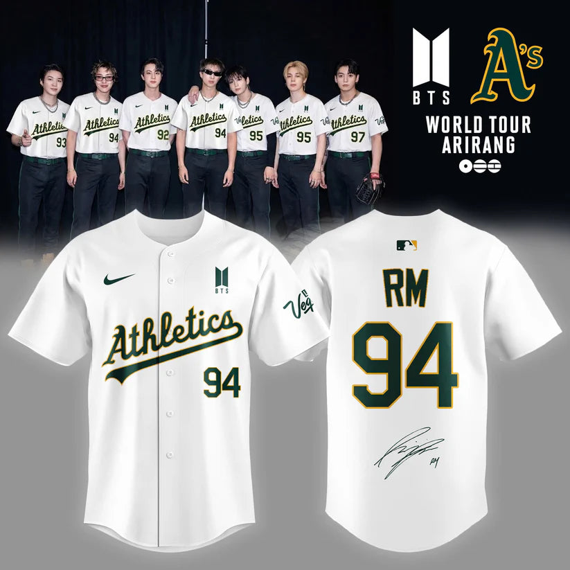 Limited Edition Oakland Athletics x BTS 2026 Jersey