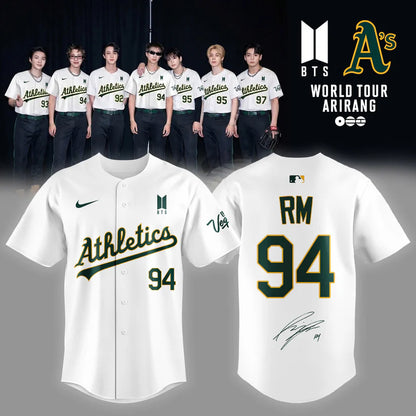 Limited Edition Oakland Athletics x BTS 2026 Jersey