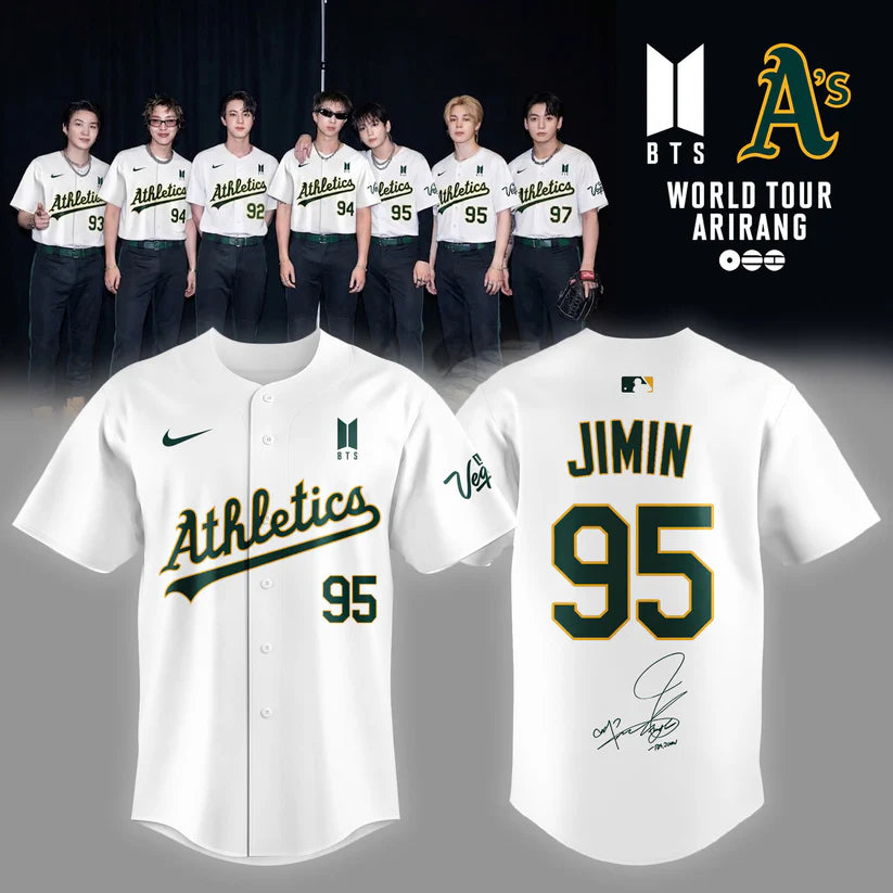 Limited Edition Oakland Athletics x BTS 2026 Jersey