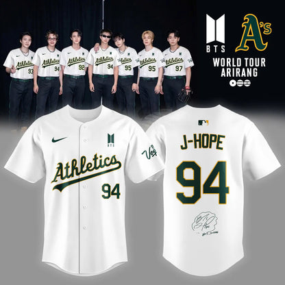 Limited Edition Oakland Athletics x BTS 2026 Jersey