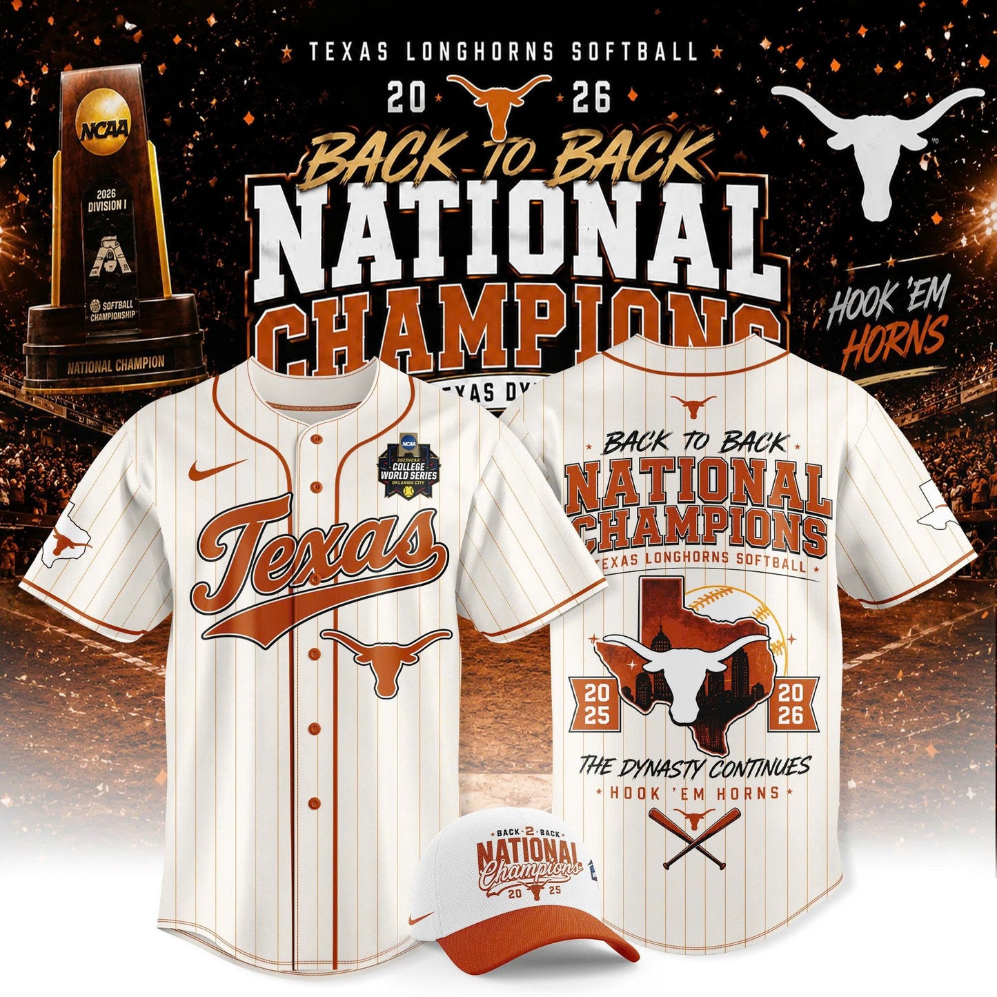 _2026 WCWS Back-To-Back National Champions Jersey