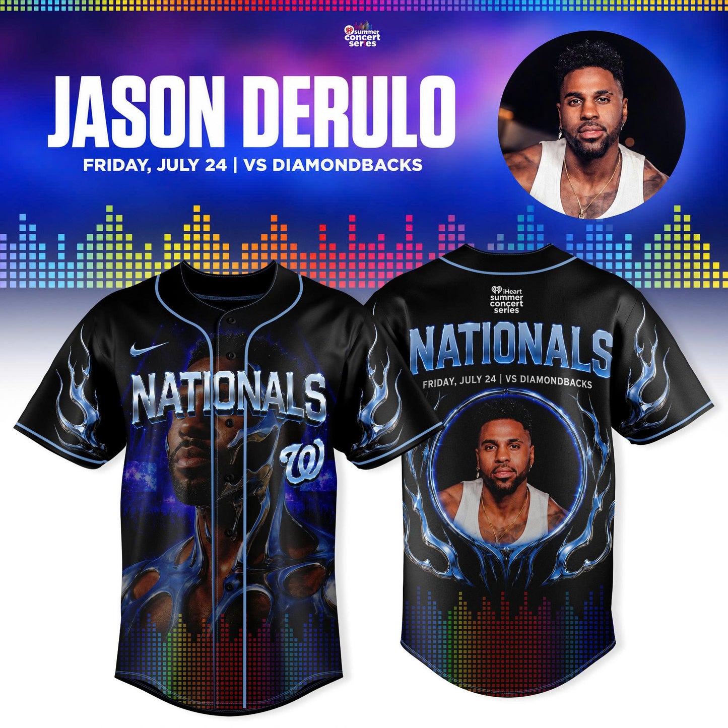 _JASON DERULO x WASHINGTON NATIONALS – SUMMER CONCERT SERIES JERSEY