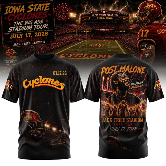 Post Malone Iowa State Cyclones Tour T-Shirt