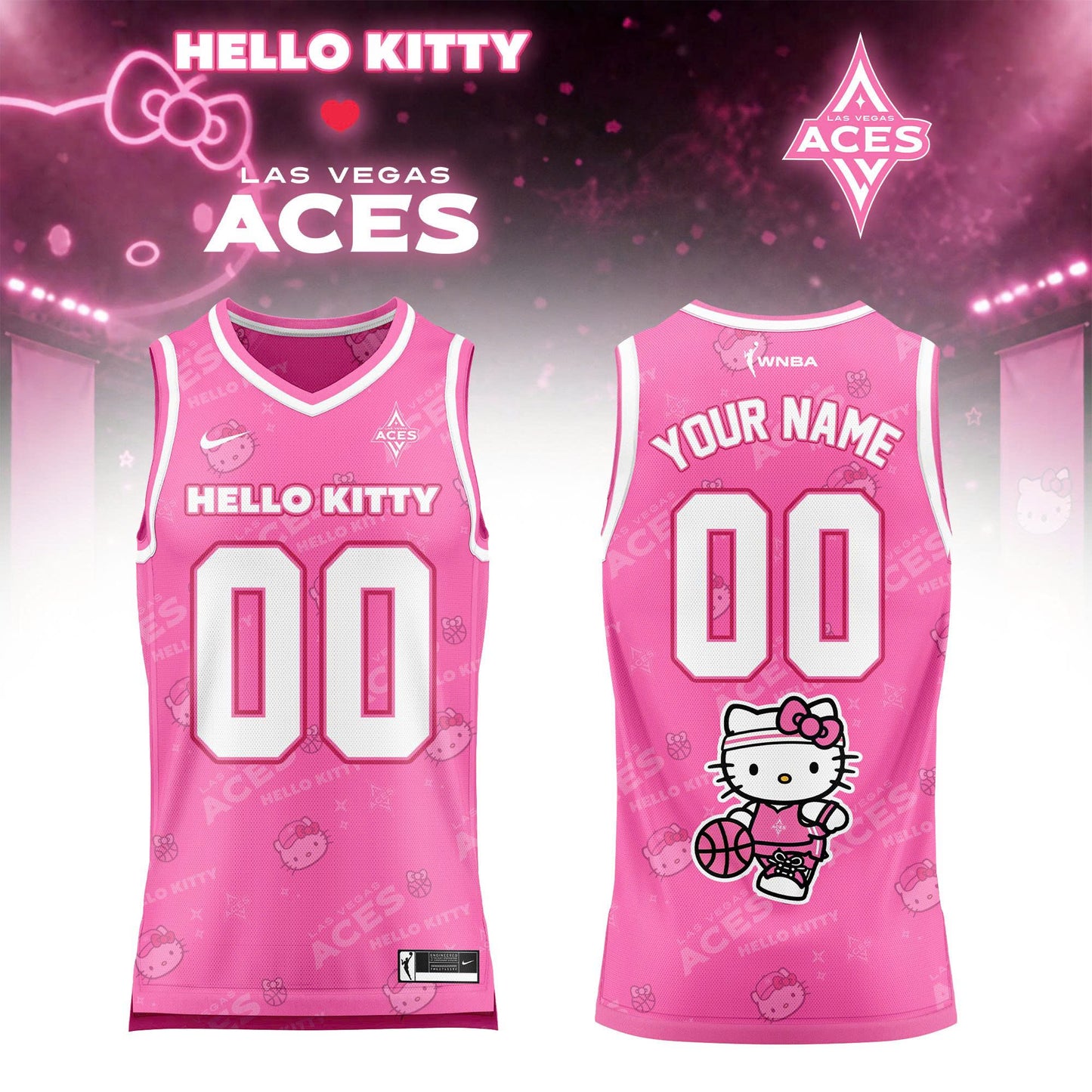 WNBA x Hello Kitty Game Day 2026 Limited Edition Basketball Jersey