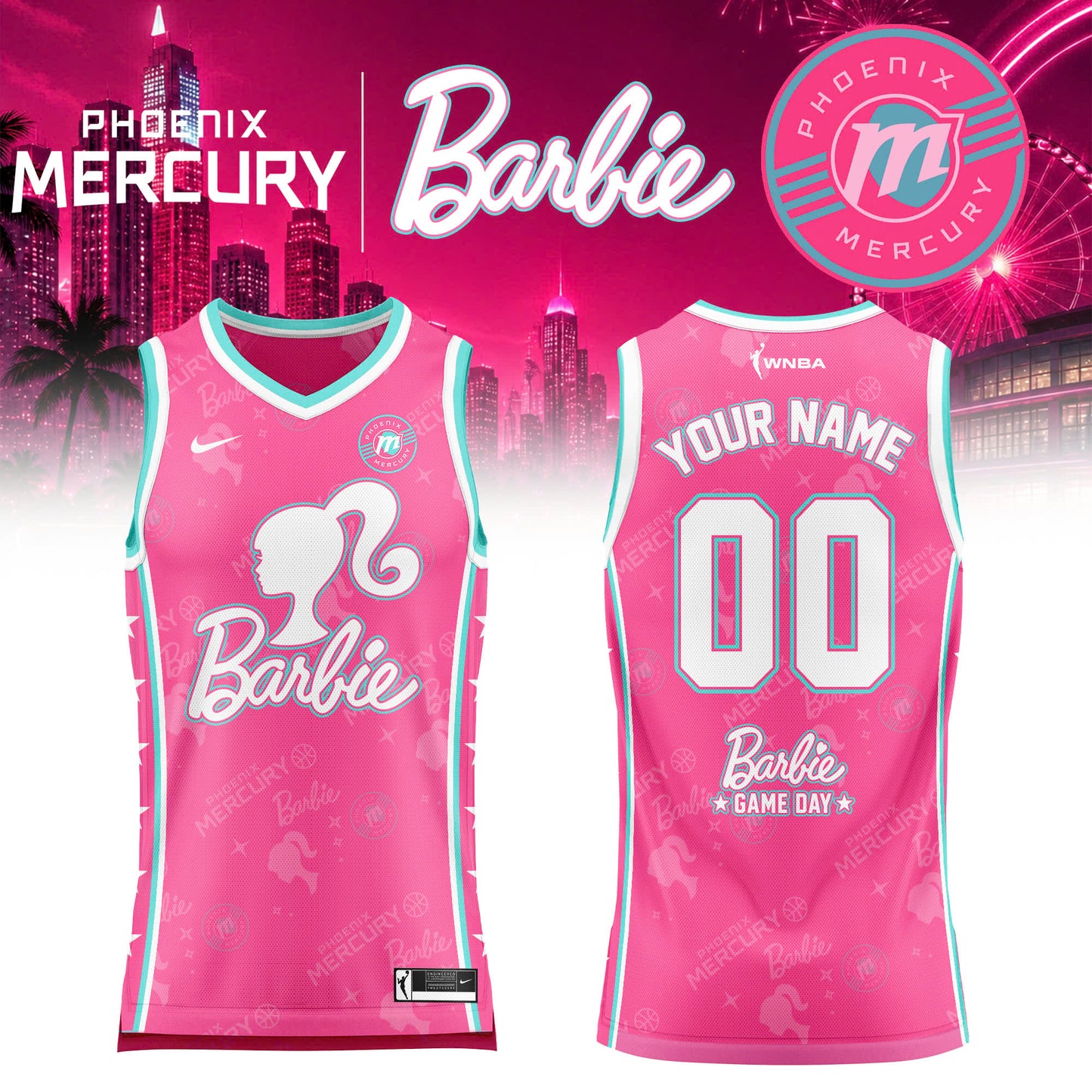 WNBA x Barbie Game Day 2026 Limited Edition Basketball Jersey