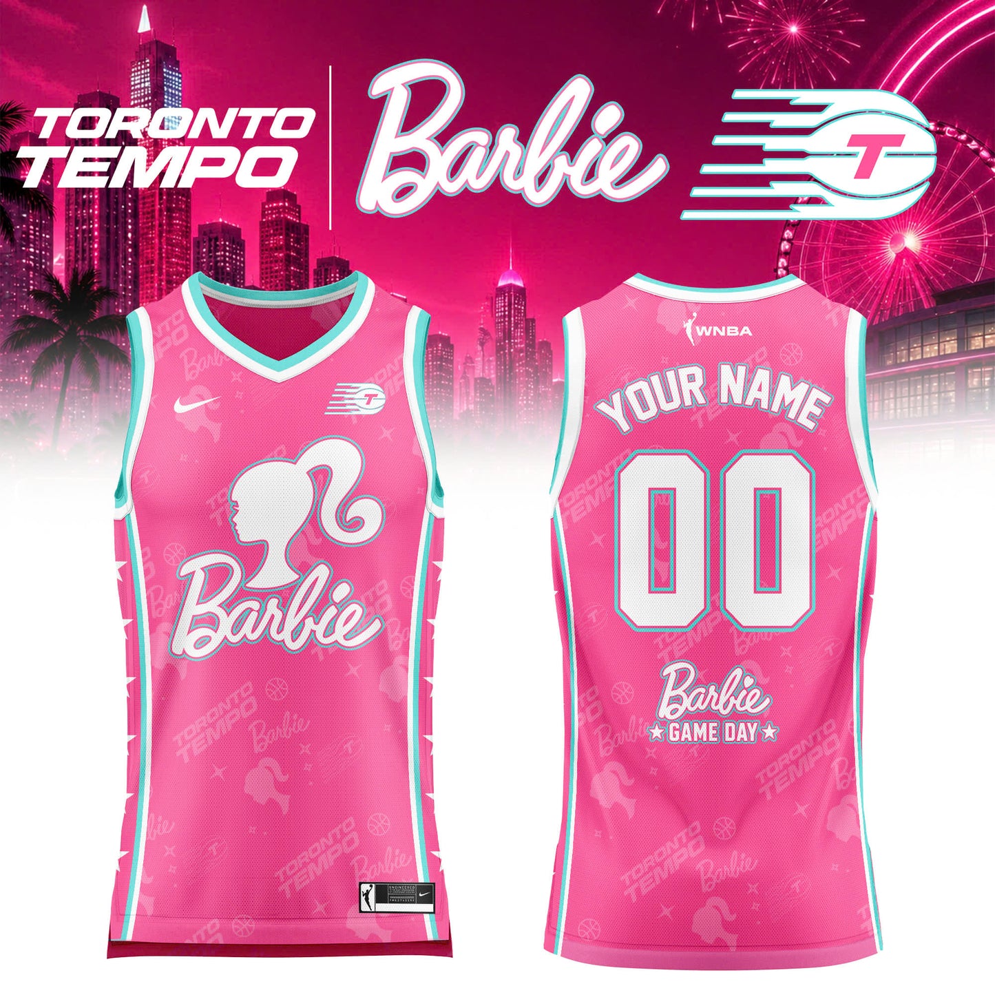WNBA x Barbie Game Day 2026 Limited Edition Basketball Jersey