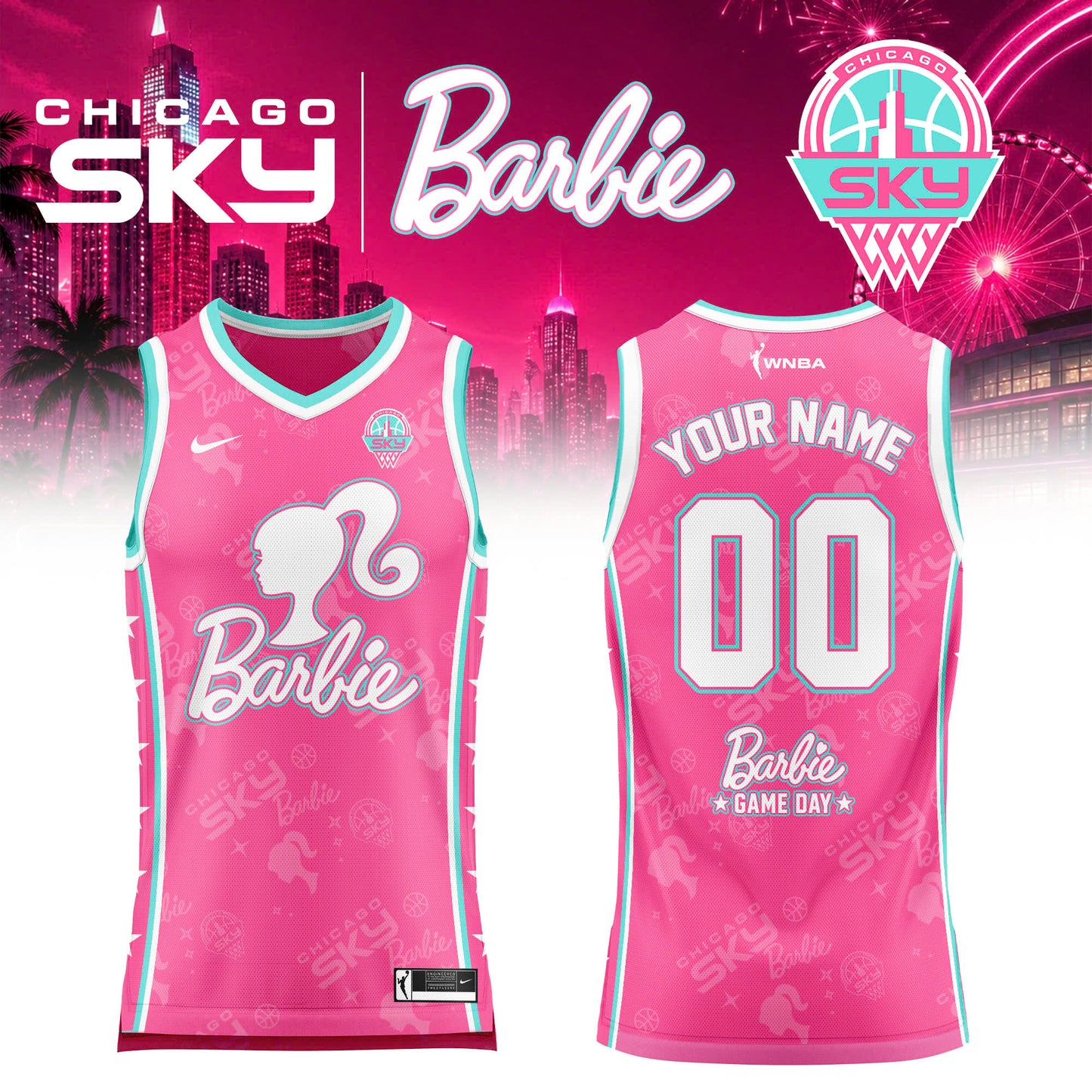 WNBA x Barbie Game Day 2026 Limited Edition Basketball Jersey