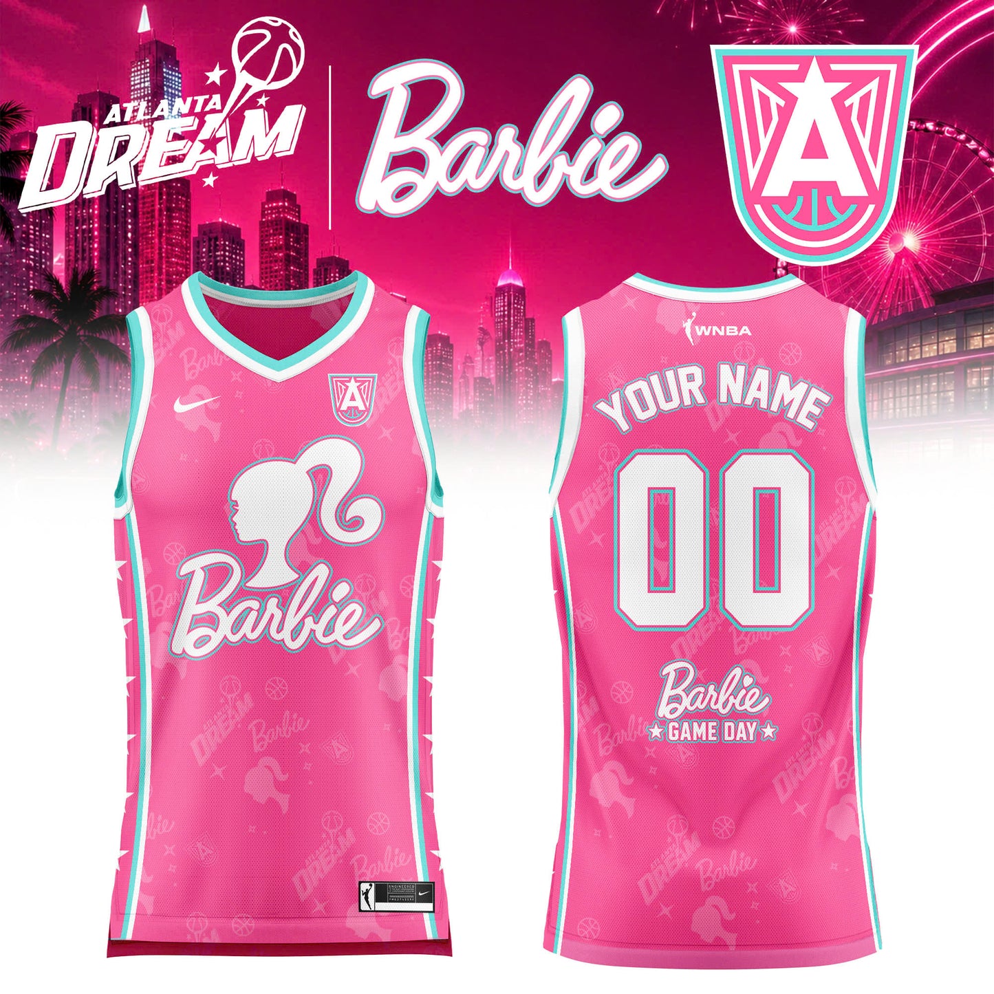 WNBA x Barbie Game Day 2026 Limited Edition Basketball Jersey