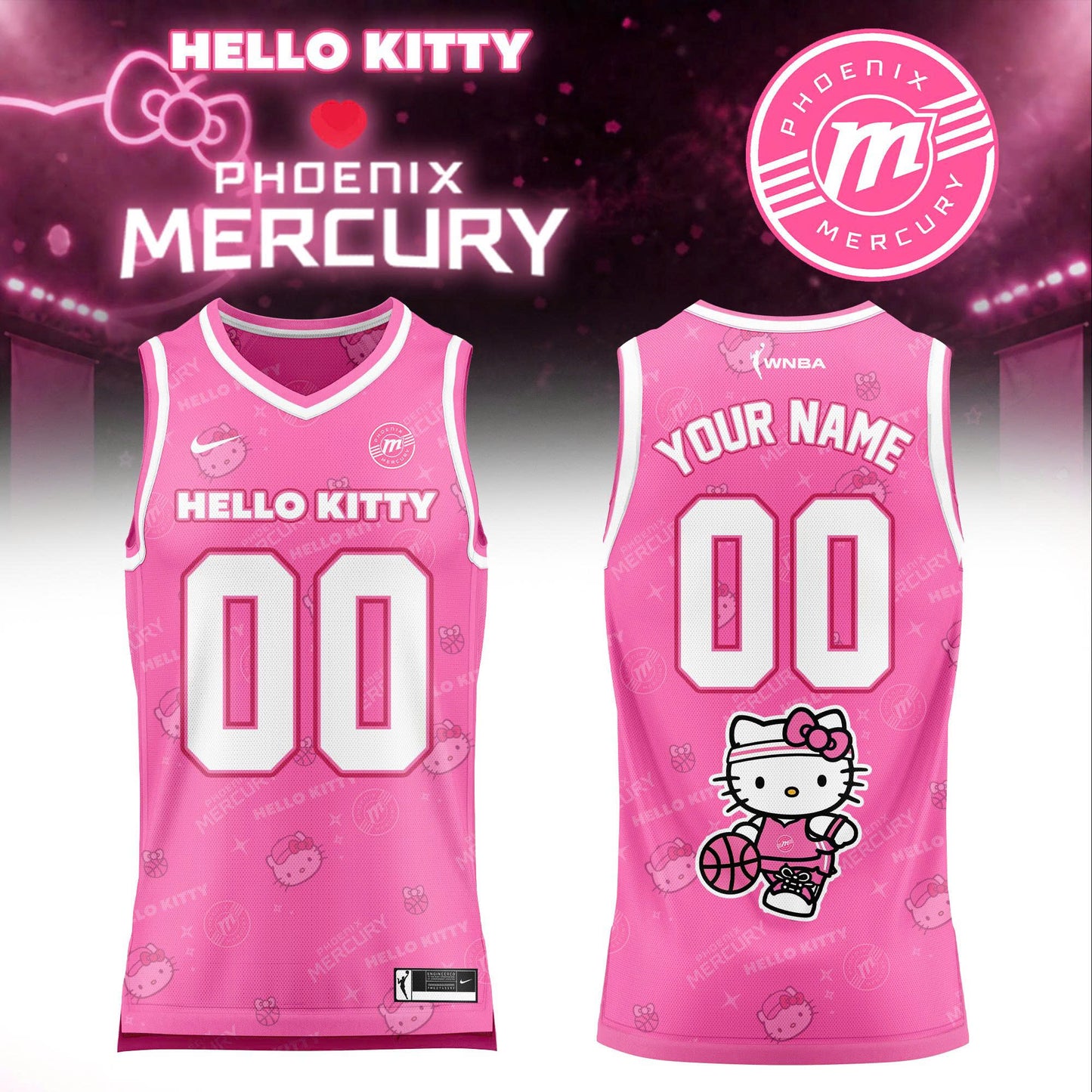 WNBA x Hello Kitty Game Day 2026 Limited Edition Basketball Jersey