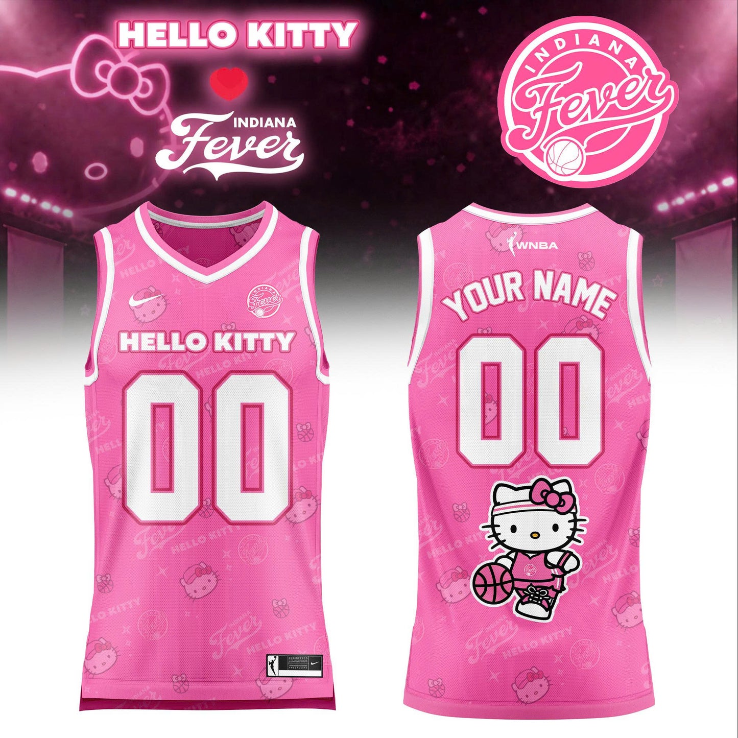 WNBA x Hello Kitty Game Day 2026 Limited Edition Basketball Jersey