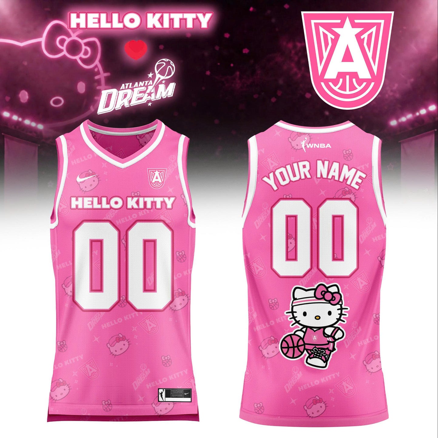 WNBA x Hello Kitty Game Day 2026 Limited Edition Basketball Jersey