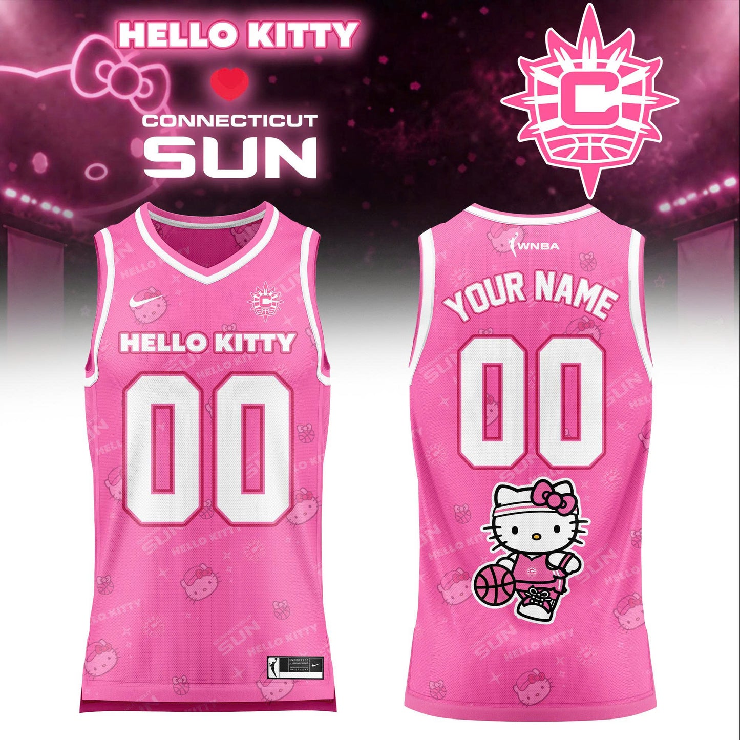 WNBA x Hello Kitty Game Day 2026 Limited Edition Basketball Jersey