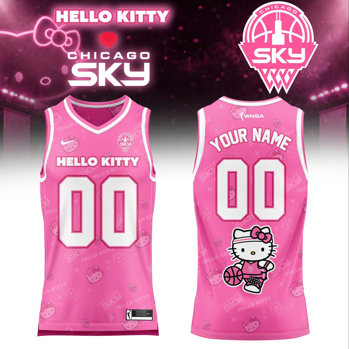 WNBA x Hello Kitty Game Day 2026 Limited Edition Basketball Jersey