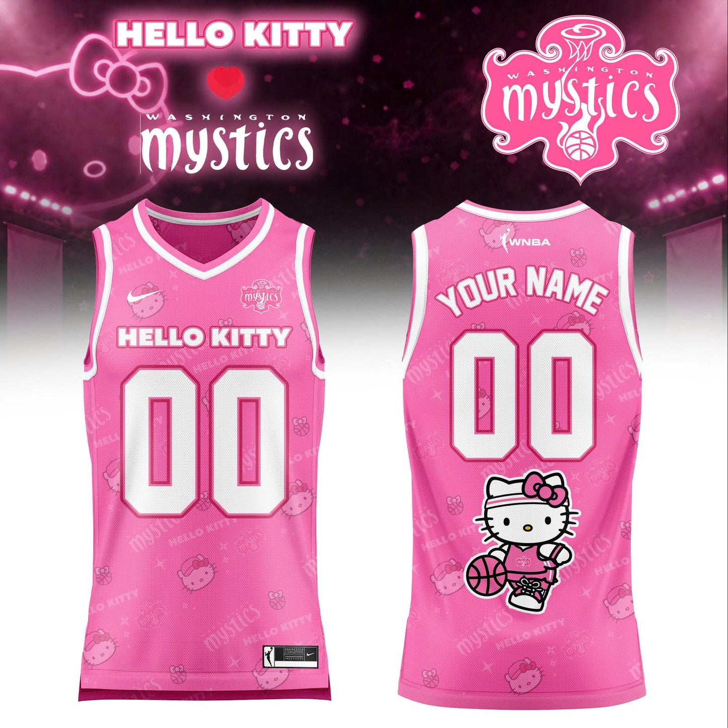 WNBA x Hello Kitty Game Day 2026 Limited Edition Basketball Jersey